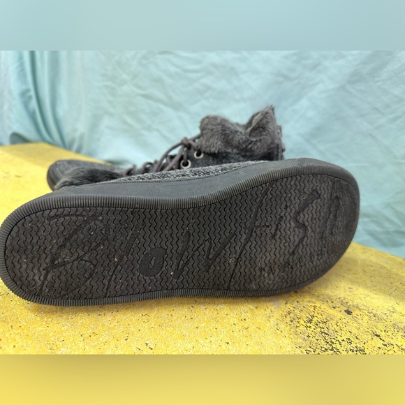 Blowfish short boots. Gray. Faux fur. - Picture 2 of 6